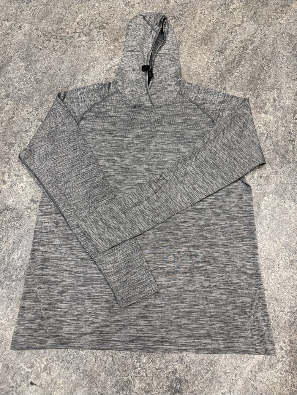 Lululemon Time to Get Dirty Get Outside Get Sweaty Long Sleeve Hooded Shirt XXL